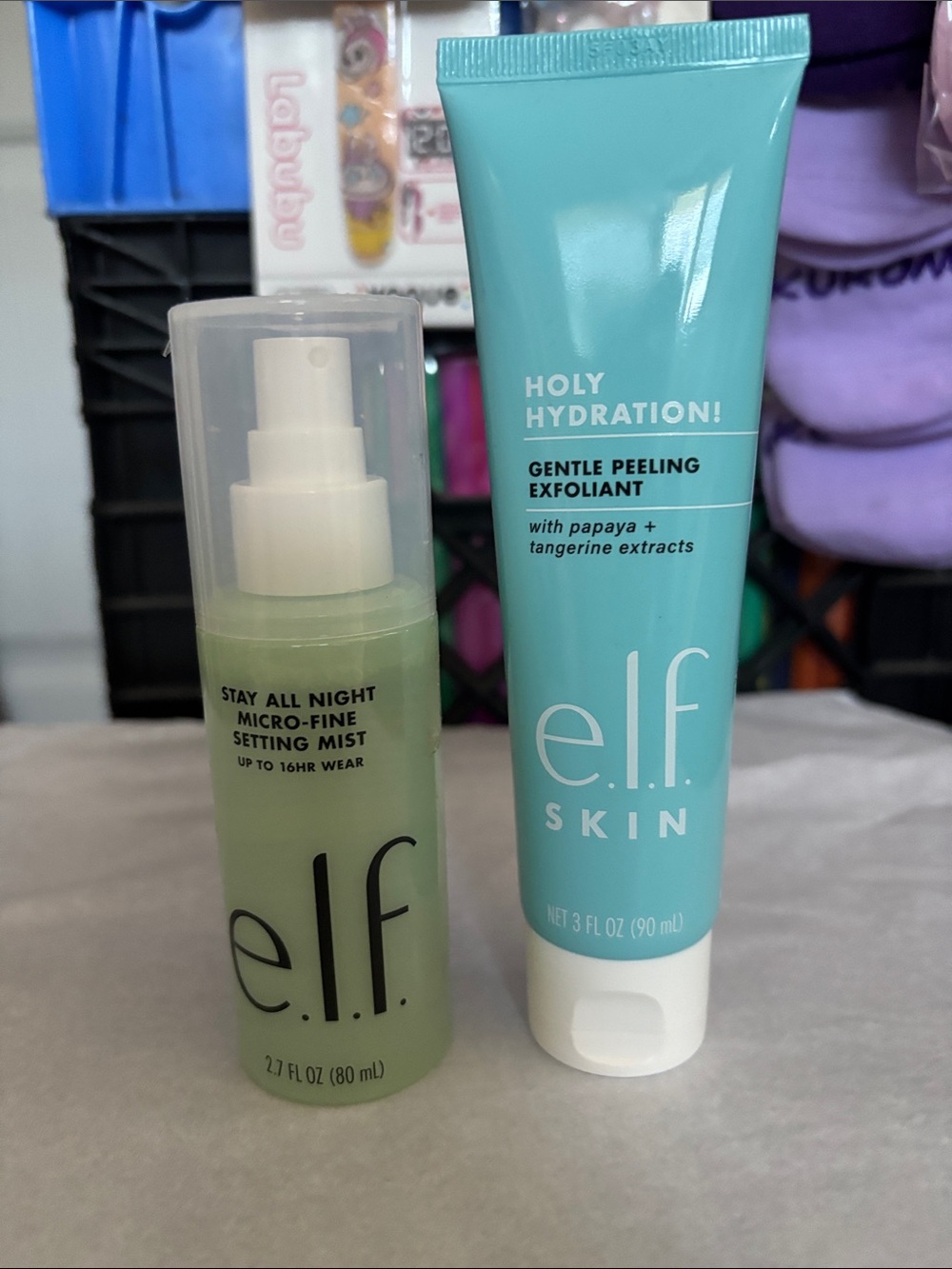 ELF Bundle of Gentle Peeling Exfoliant and Setting Mist